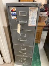 Hon 4-drawer metal file cabinet