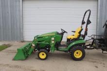 JD 1025R MFWD Lawn Tractor