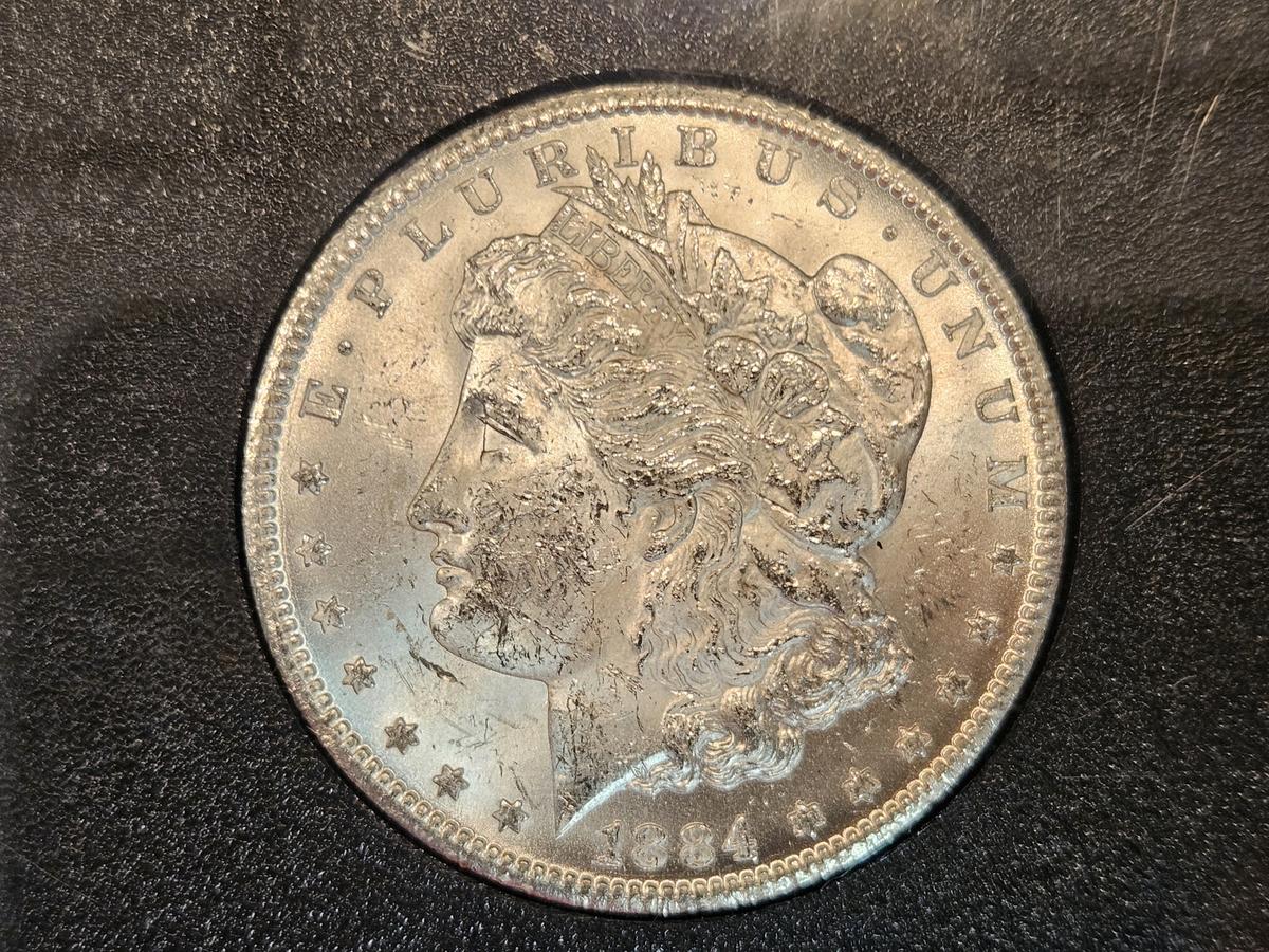 ** KEY DATE ** 1884-CC Morgan Dollar in Choice Brilliant Uncirculated