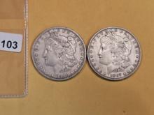 1900-O and 1887 Morgan Dollars