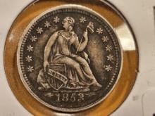1853 Arrows at date Seated Liberty Half Dime