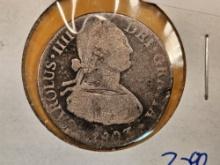 1803 Mexico silver 2 reals
