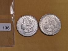 1878-S and 1878 Morgan Dollars