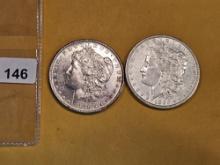 1878-S and 1883 Morgan Dollars