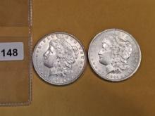 1898 and 1904-O Morgan Dollars