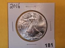 GEM Brilliant Uncirculated 2016 American Silver Eagle