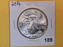 GEM Brilliant Uncirculated 2016 American Silver Eagle