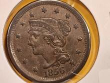 1856 Braided Hair Large Cent