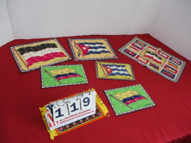 Tobacco Advertising Rugs-Lot of 8