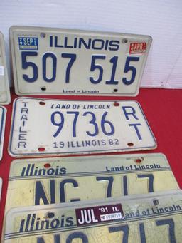 Mixed Illinois License Plates-A