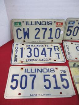 Mixed Illinois License Plates-A