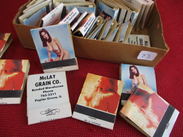 McLay Grain Co. Pinup Advertising Matchbooks