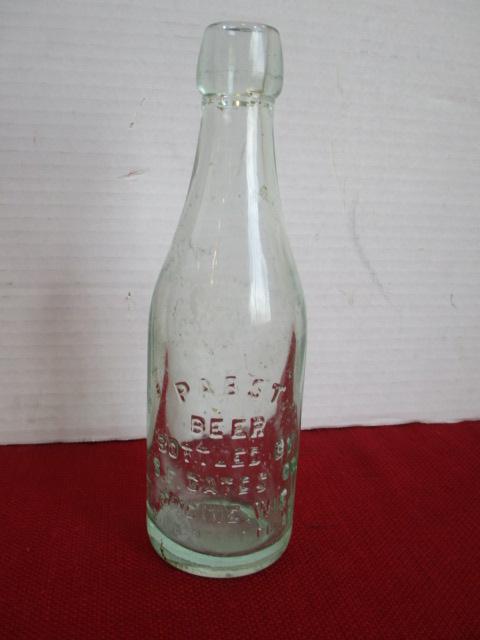 Pabst Beer Embossed S.F. Gates Co.  Bottle