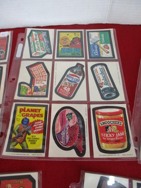 Topps Vintage Wacky Stickers-Lot of 45