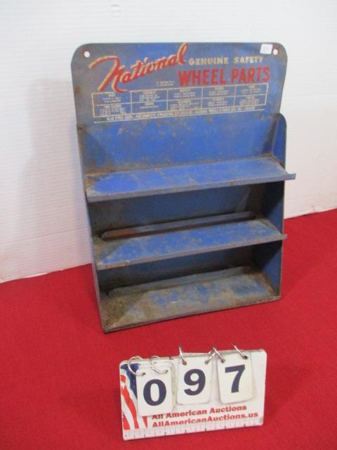 National Wheel Parts Original Advertising Counter Display