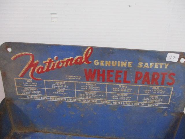National Wheel Parts Original Advertising Counter Display