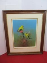 Owen Gromme Artist Signed "Yellow Finch" Print
