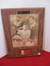 Babe Ruth Framed Plaque