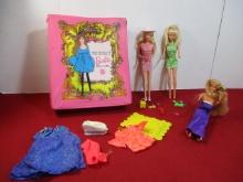 1968 Mattel Barbie Case and Contents