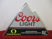 Coors Light Oregon Ducks NOS Advertising Sign
