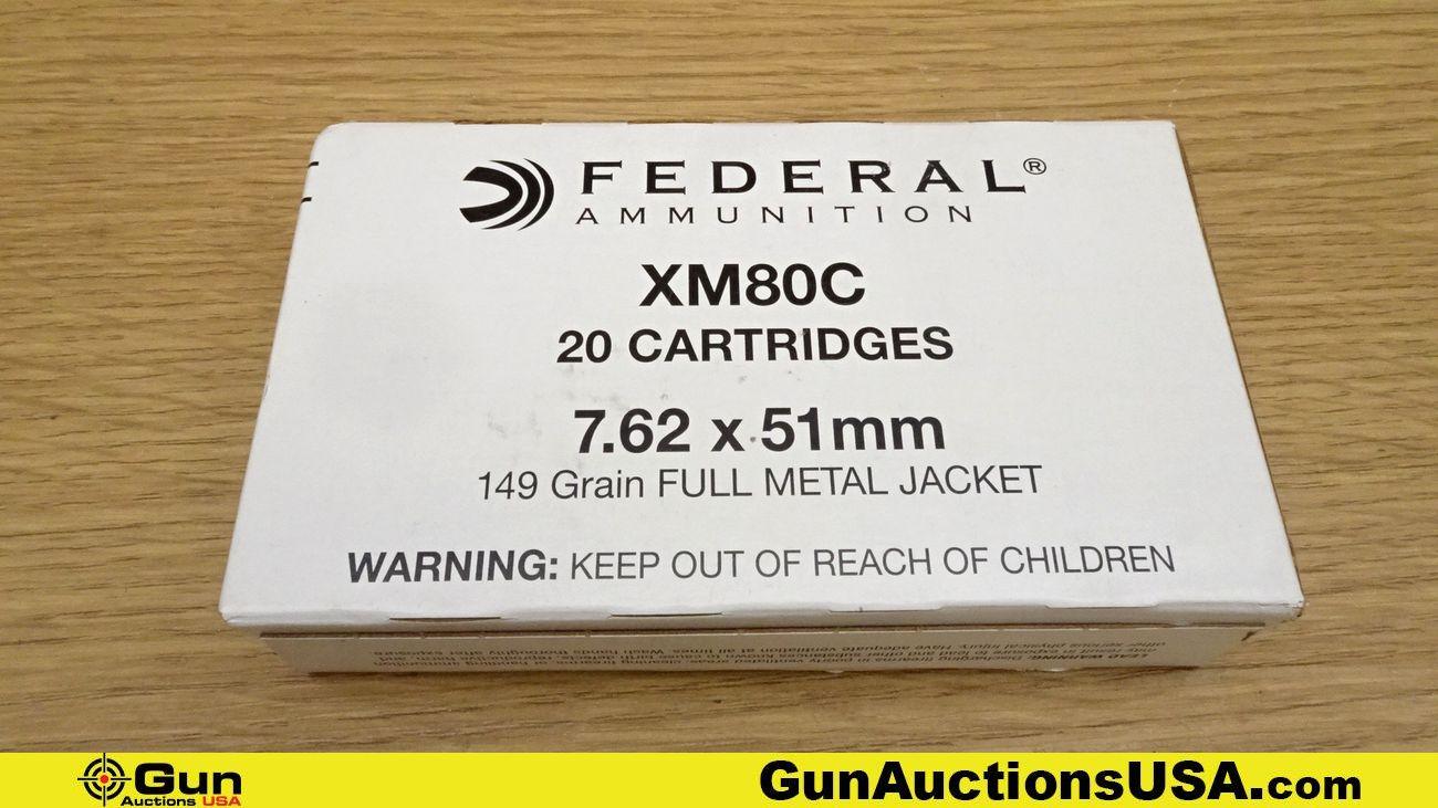 Federal & CBC 7.62x51/308 Ammo. Total Rds- 150.. (69429)