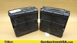 U.S. Military Ammo Cases. Very Good. 25MM Polymer AMMO Cases, 14x14x6. . (70465)