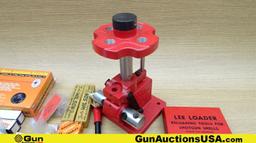 Lyman, GSM, Pacific Tool, Etc. Press, Dies. Very Good. Turret Press, 9- Bullet Molds, 3- Mold Handle