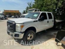 2011 Ford F350 SD Crew Cab Flatbed Truck