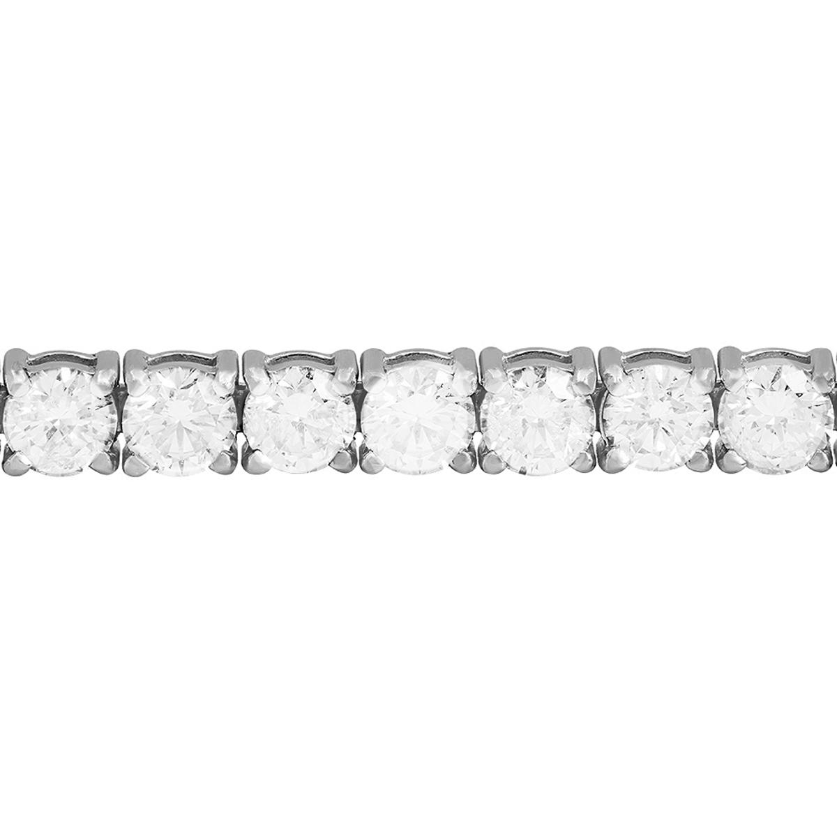 18k White Gold 9.02ct Diamond Tennis Bracelet