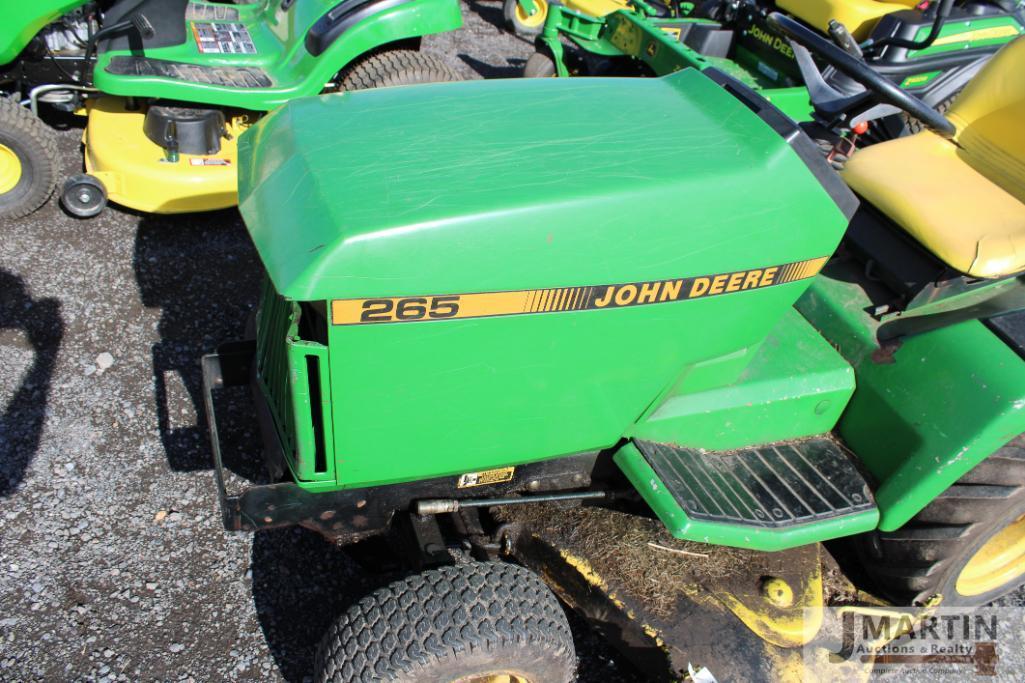 JD 265 riding mower