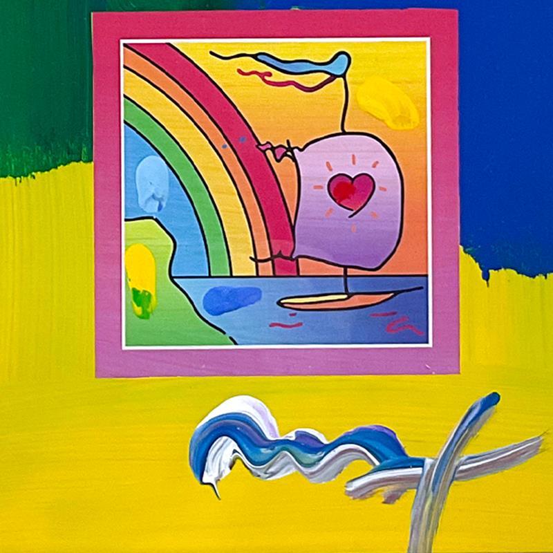 Sailboat with Heart by Peter Max