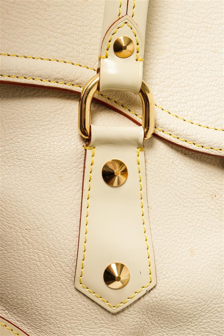 Louis Vuitton White Leather Le Absolu Handbag