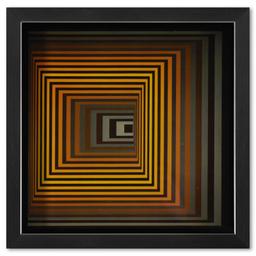 Oervegn - II et Vonal - Fegn de la serie Vonal (Diptych) by Vasarely (1908-1997)