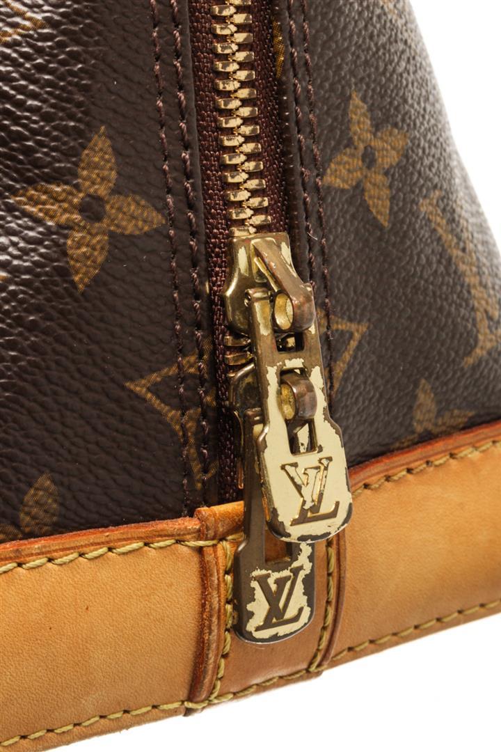 Louis Vuitton Brown Monogram Canvas and Leather Alma PM Bag