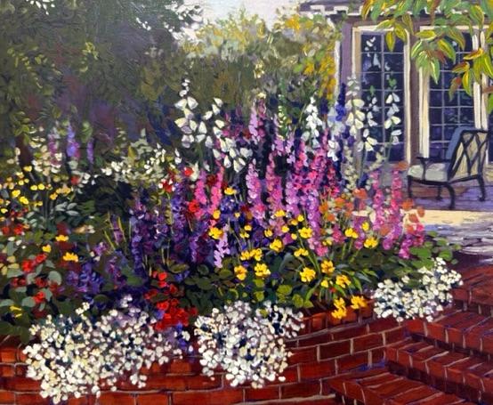 Red Brick Garden by John Powell