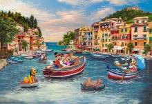 Mickey and Minnie in Italy by Kinkade Studios