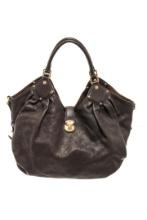 Louis Vuitton Brown Mahina Leather Hobo Bag