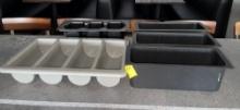 LOT OF BAR BINS / ORGANIZERS