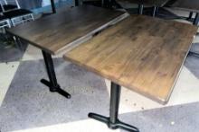 QTY. 2 - WOOD TABLES, 4 FT. X 30", X $