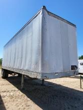 1990 Fruehauf Dry Box Semi Trailer W/ Working Lift