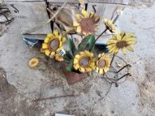 (3) Sunflower Yard Art