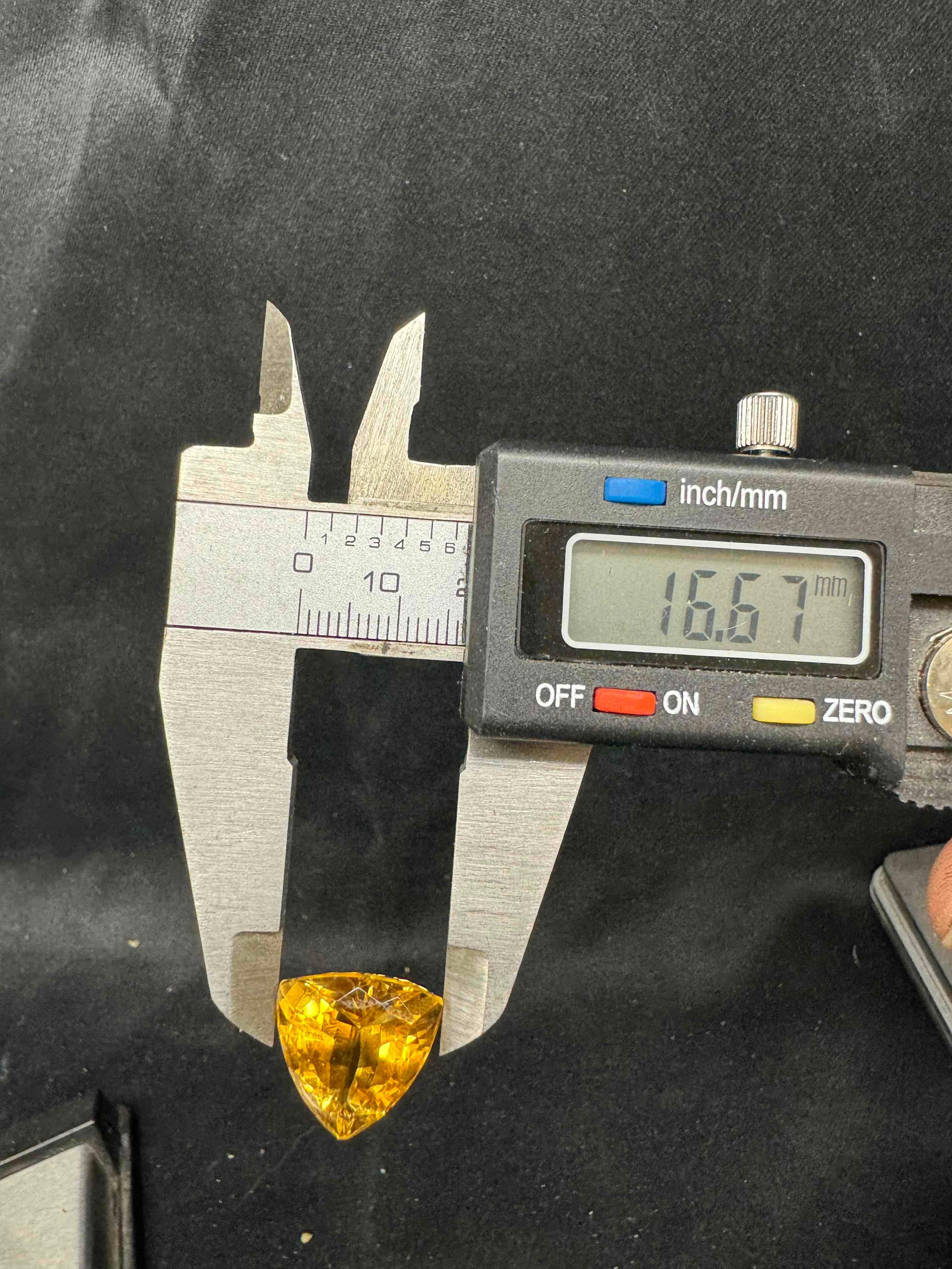 14.3ct Trillion Cut Citrine Gemstone