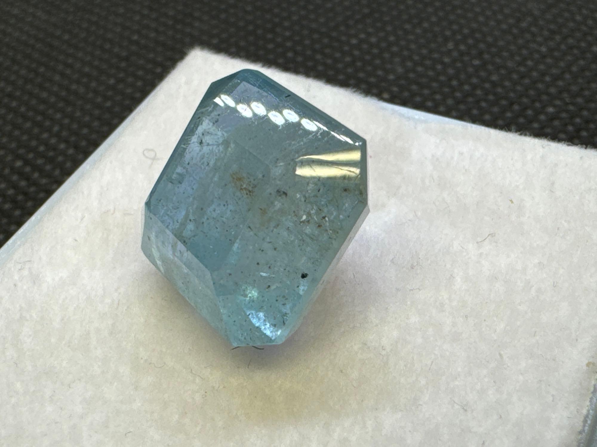 Cushion Cut Blue Aquarium Gemstone 15.80ct