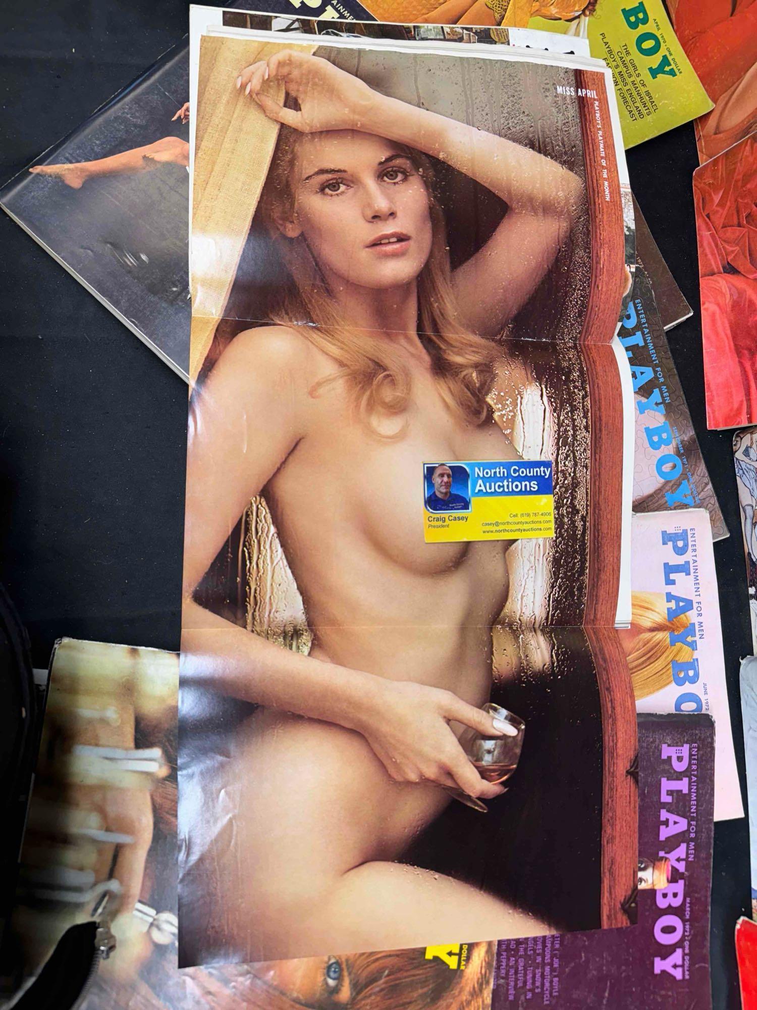 14 Vintage Playboy Magazines 1970-1972 Centerfolds