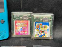 Nintendo Gameboy Color with 8 Games. Mario Brothers, Megaman, Tony Hawk, Scooby Doo more