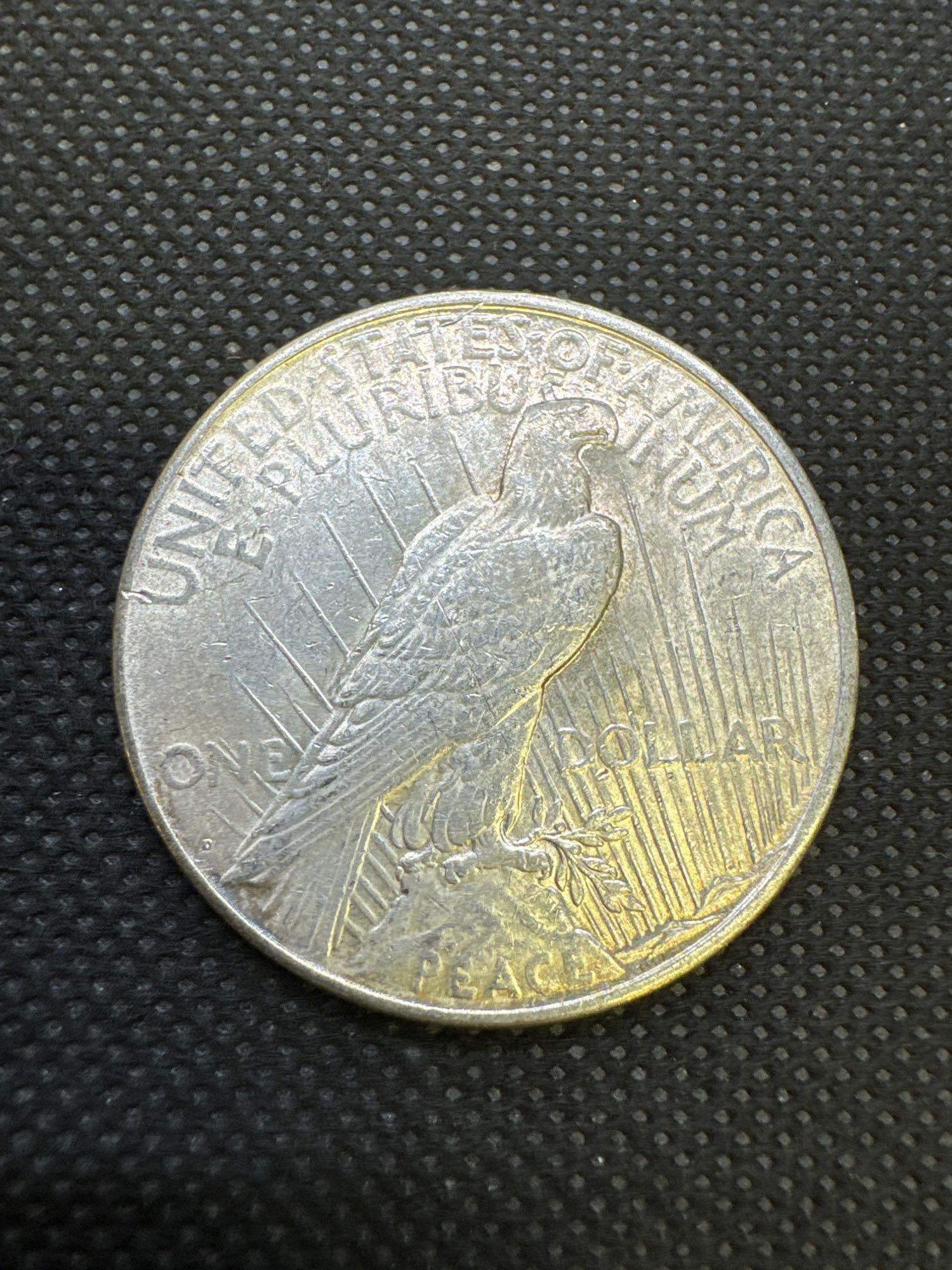 2x 1923-D Silver Peace Dollars 90% Silver Coins 1.88 Oz