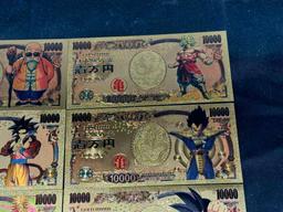 Dragonball Z Golden Bills Banknotes