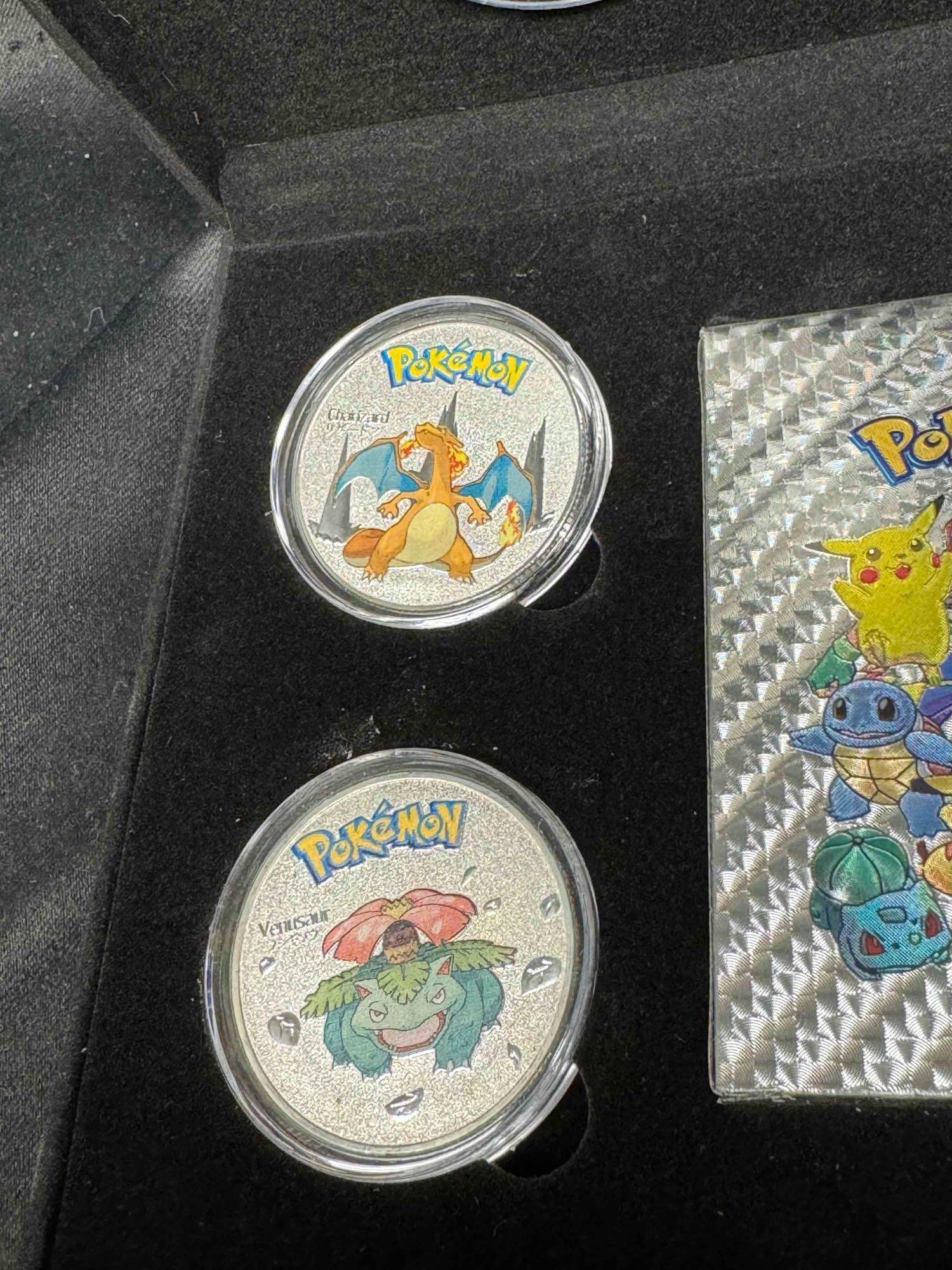 Pokemon Collector Coins and Foil Card Deck set