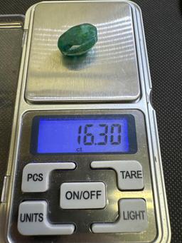 Oval Cut Green Emerald Gemstone 16.30ct