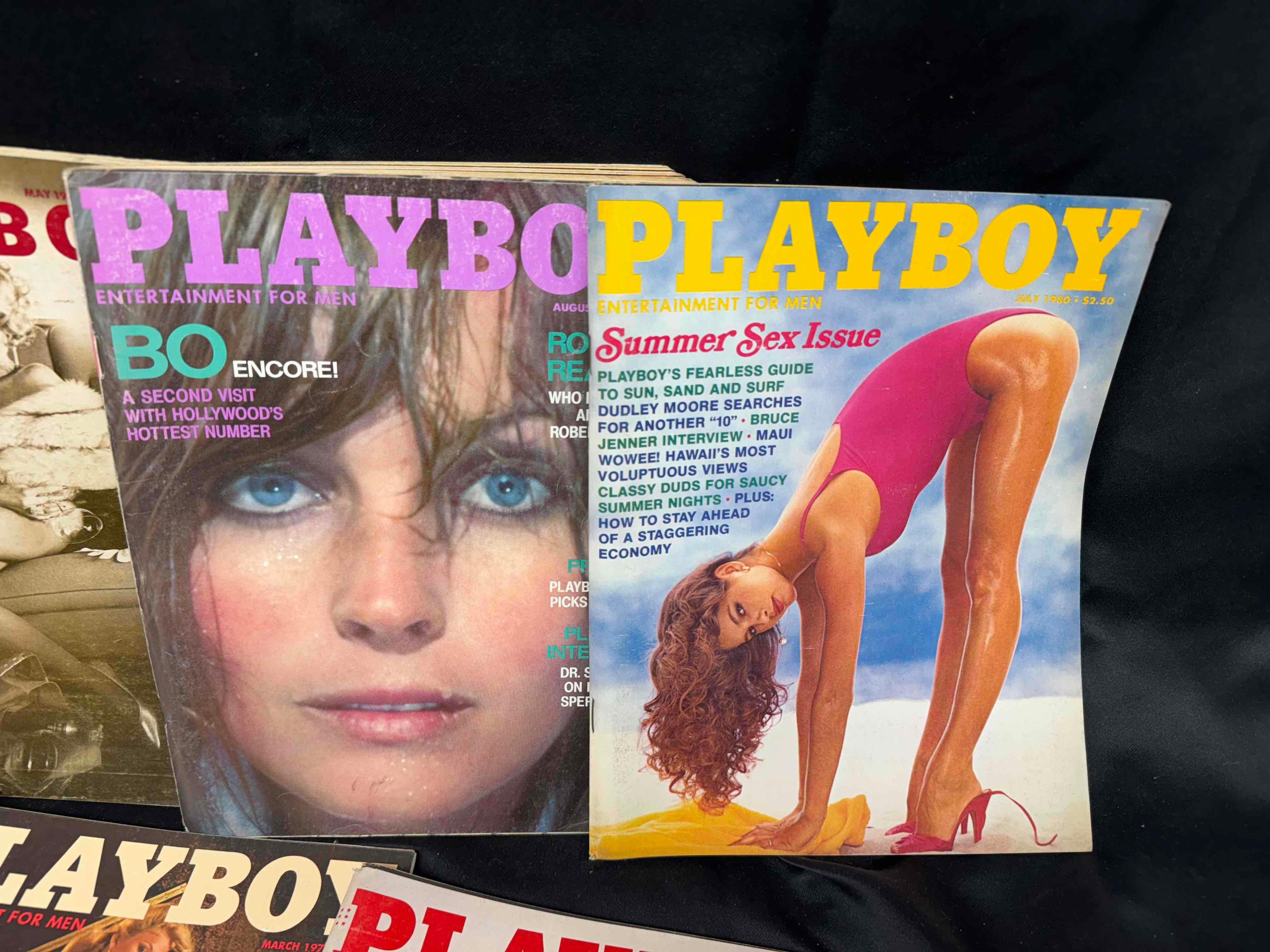 13 Vintage Playboy Magazines 1970s-1980s Centerfolds